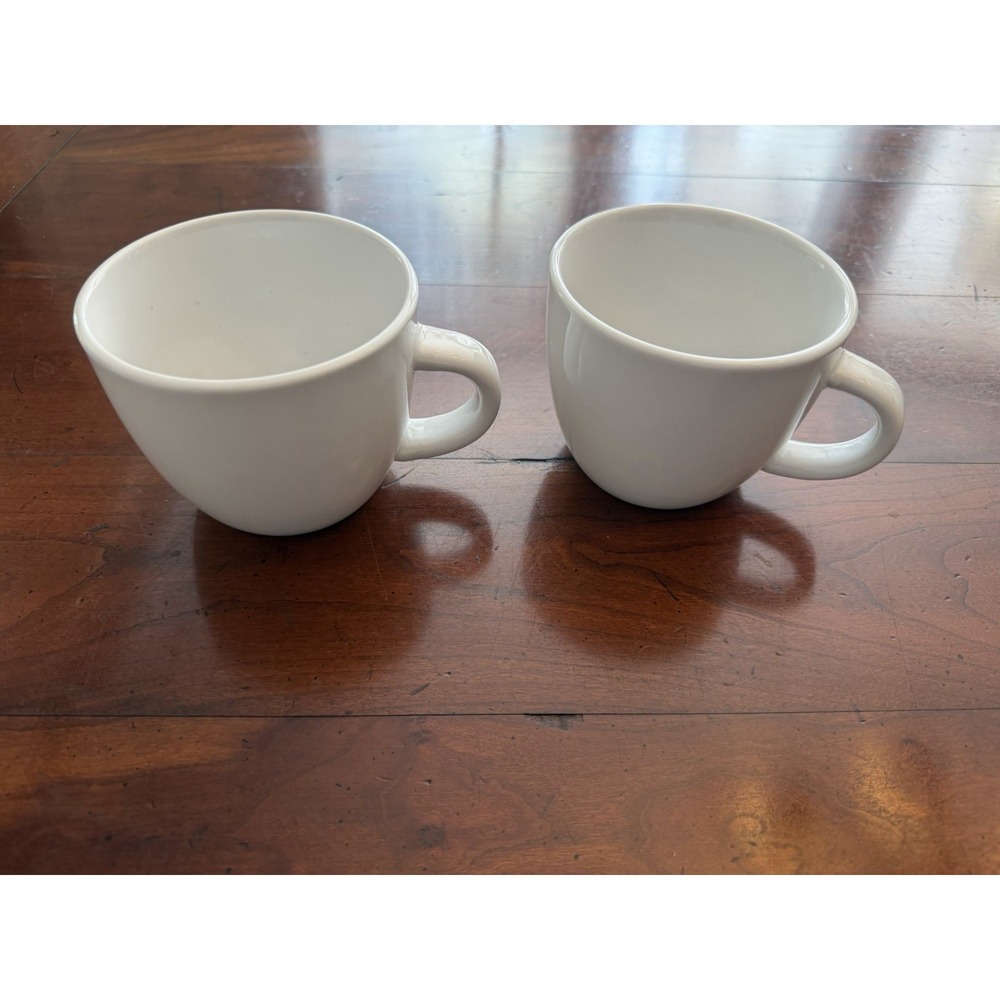 Set of 2 White Threshold Avesta Stoneware Coffee Mugs‎